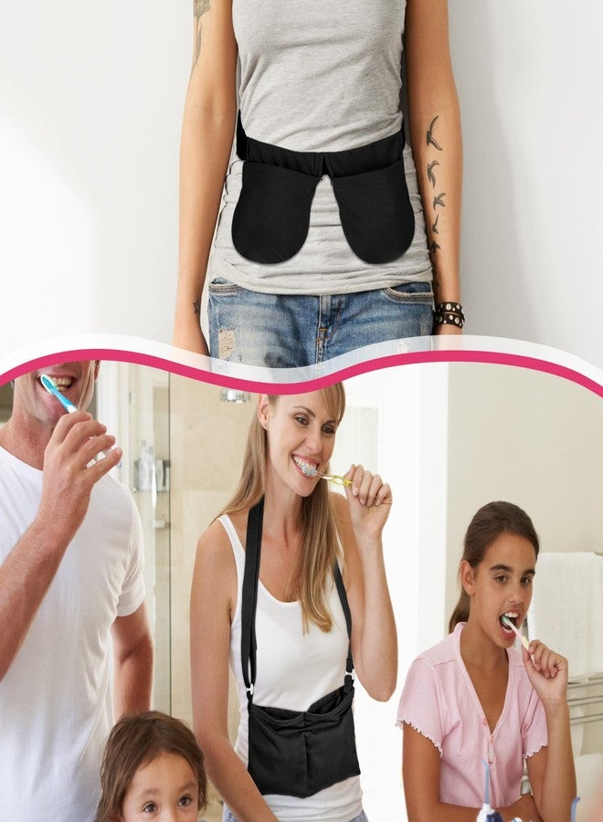 Tondiamo Mastectomy Drain Holder with 2 Shower Bag Adjustable Mastectomy Drain Pouch Waist Belt Breast Drainage Carrier for Mastectomy Breast Reduction Augmentation Recovery Support(Black) - Image 5